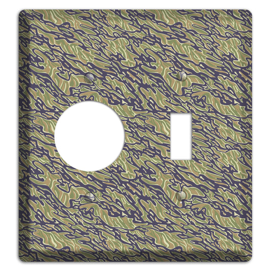 Vietnam Tiger 2 Camo Receptacle / Toggle Wallplate