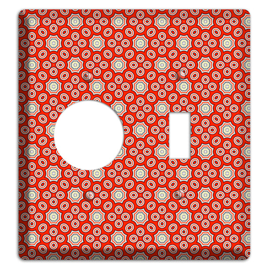 Red Foulard Receptacle / Toggle Wallplate