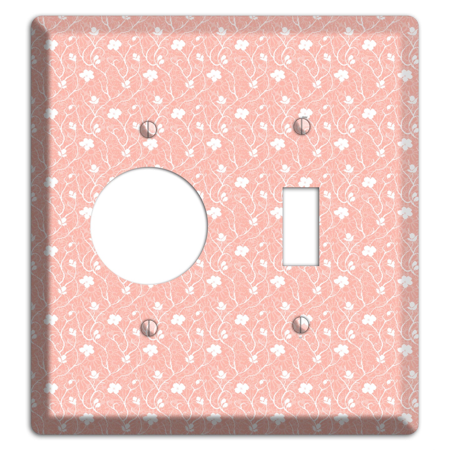 Salmon Sprig Receptacle / Toggle Wallplate