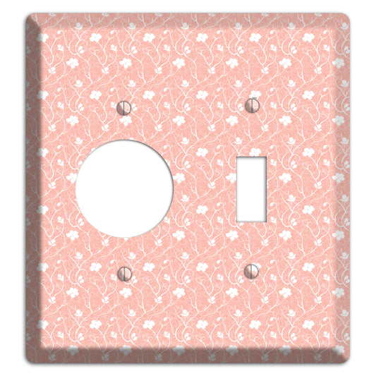 Salmon Sprig Receptacle / Toggle Wallplate