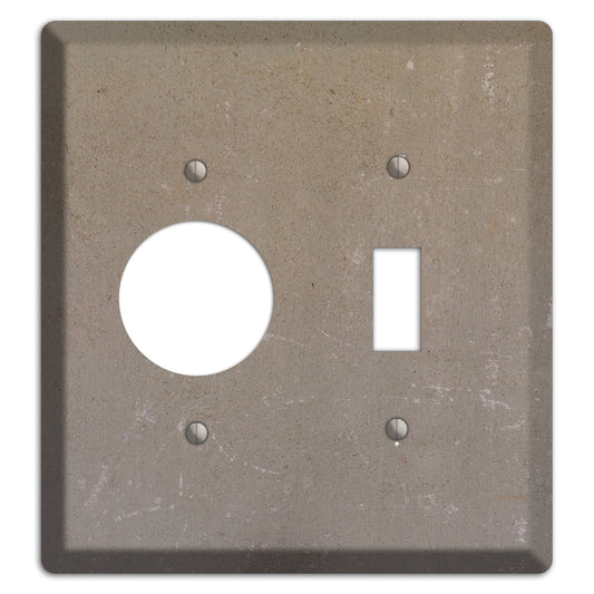 Old Concrete 6 Receptacle / Toggle Wallplate