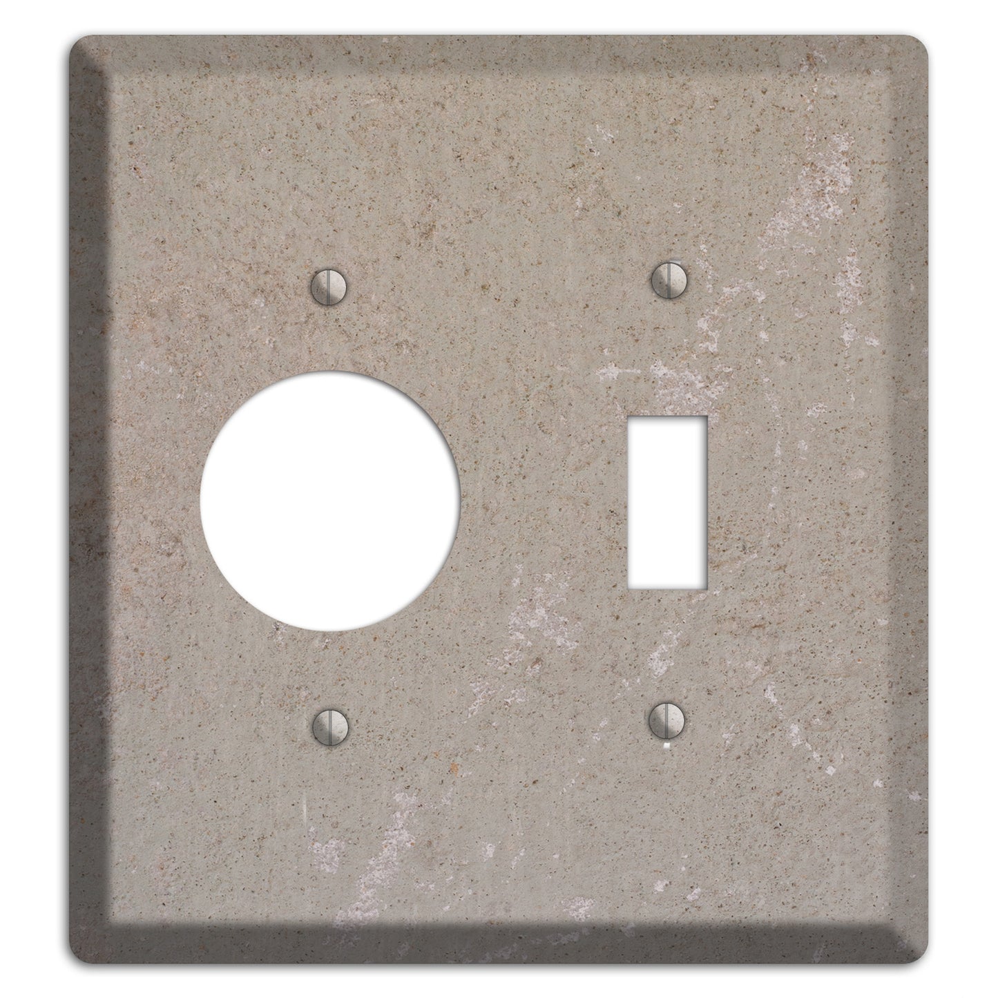 Old Concrete 7 Receptacle / Toggle Wallplate