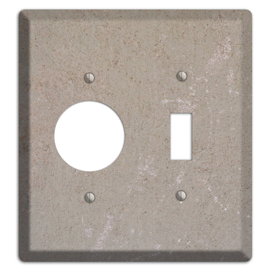 Old Concrete 7 Receptacle / Toggle Wallplate