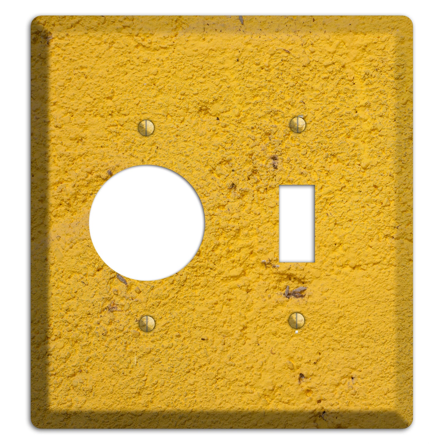 Yellow Concrete Receptacle / Toggle Wallplate