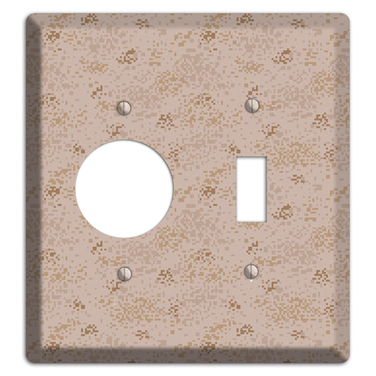 Marpat Desert Camo Receptacle / Toggle Wallplate