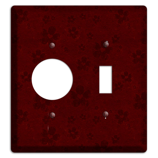 Maroon Grunge Suzani 2 Receptacle / Toggle Wallplate