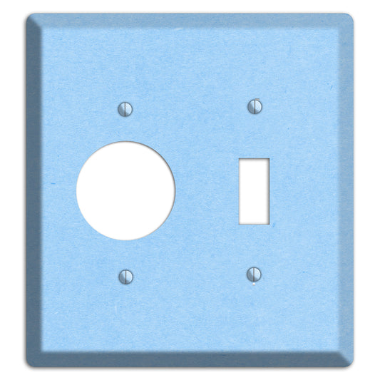 Light Sky Blue Kraft Receptacle / Toggle Wallplate