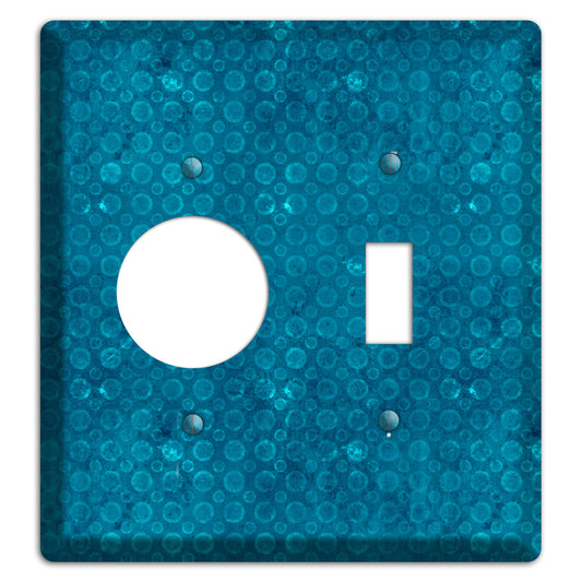 Turquoise Circles Receptacle / Toggle Wallplate