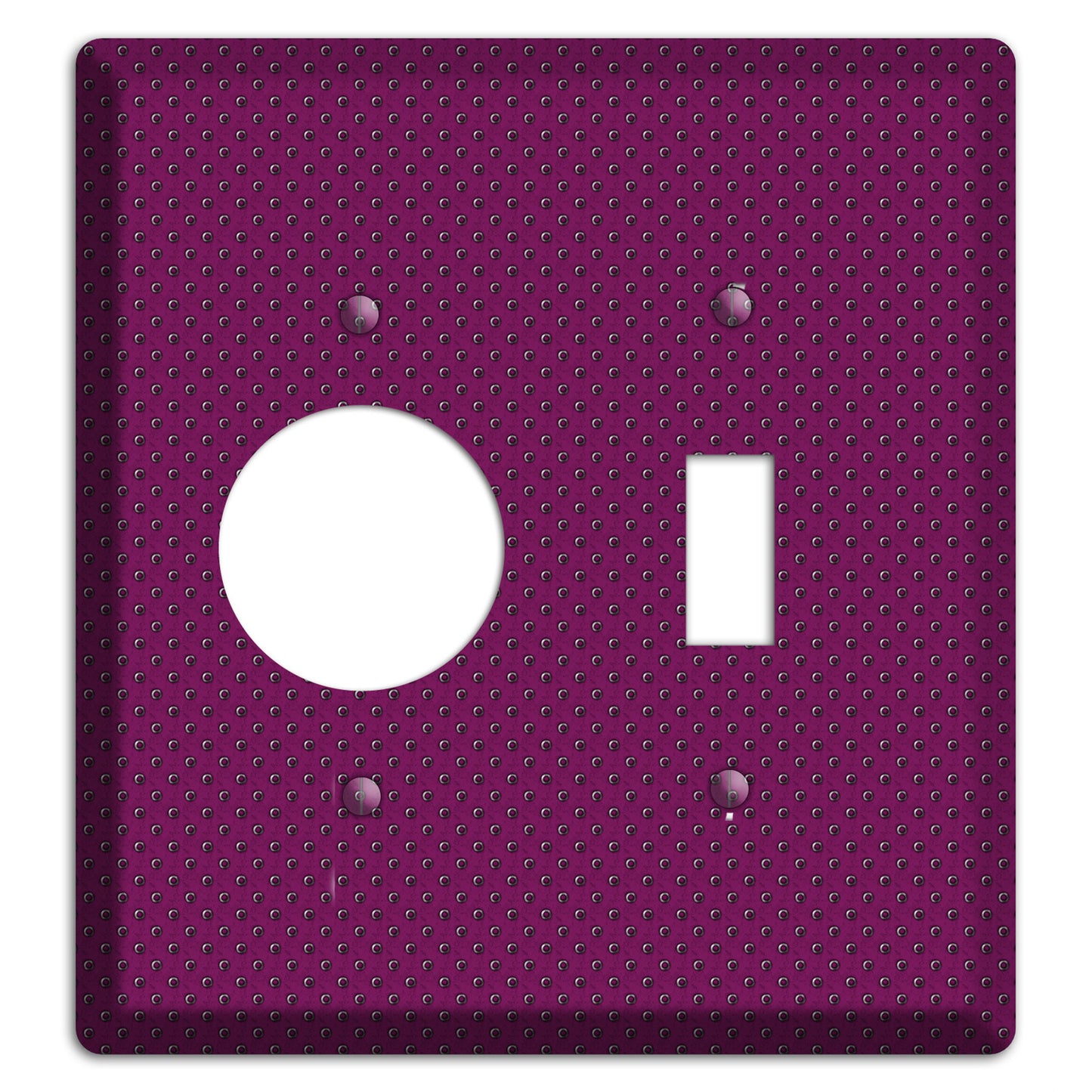 Purple Small Dots Receptacle / Toggle Wallplate