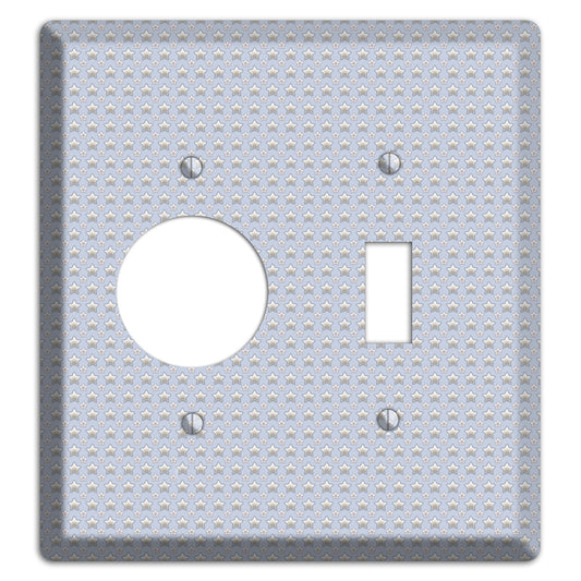 Grey Stars Receptacle / Toggle Wallplate