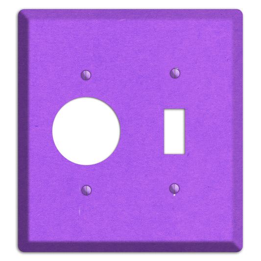 Dark Orchid Kraft Receptacle / Toggle Wallplate