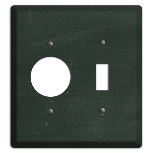 Chalk Black Receptacle / Toggle Wallplate