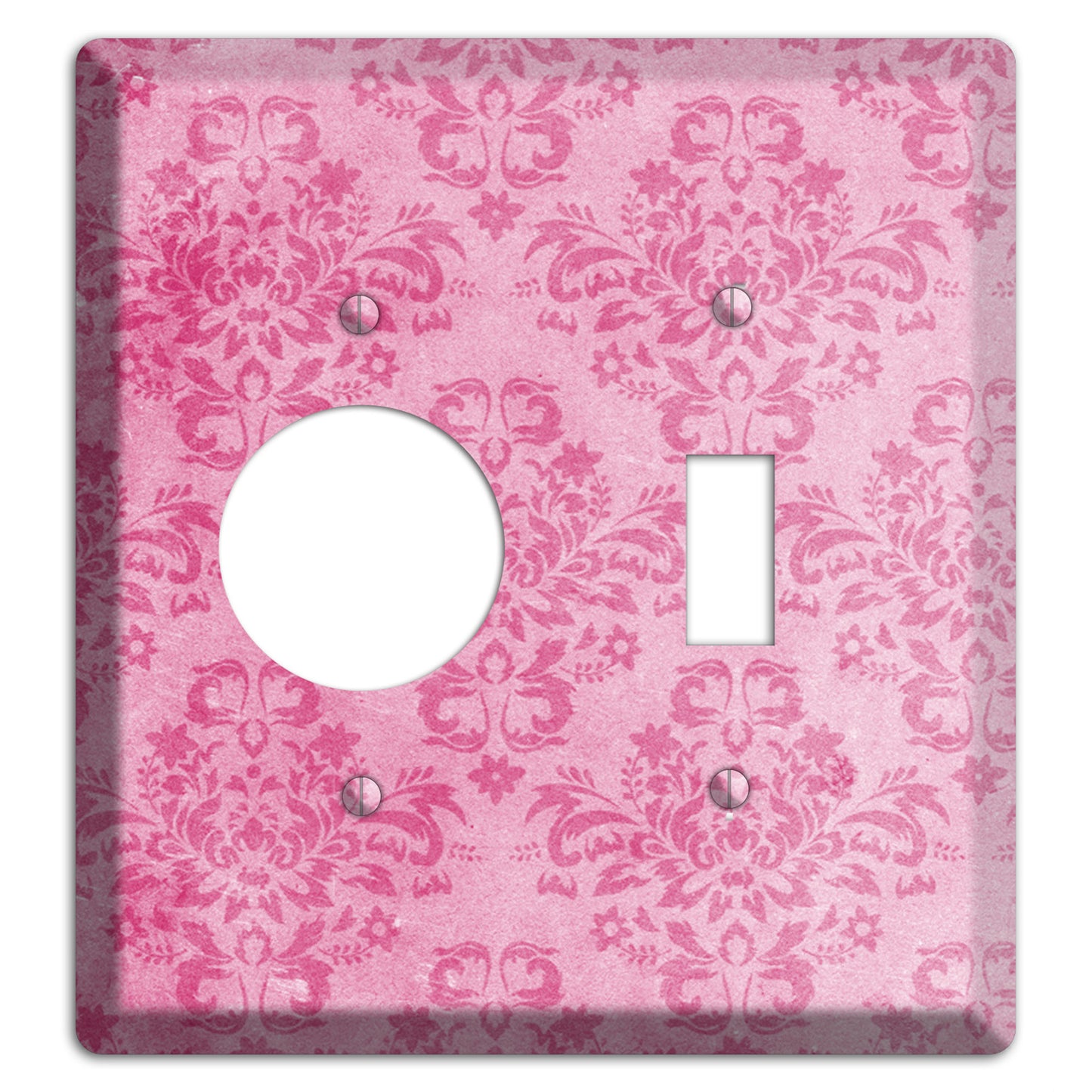 Beauty Bush Pink Texture Receptacle / Toggle Wallplate