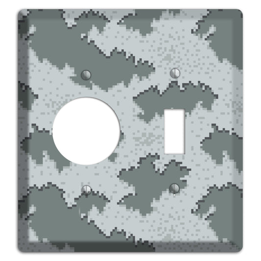 Marpat Winter Camo Receptacle / Toggle Wallplate