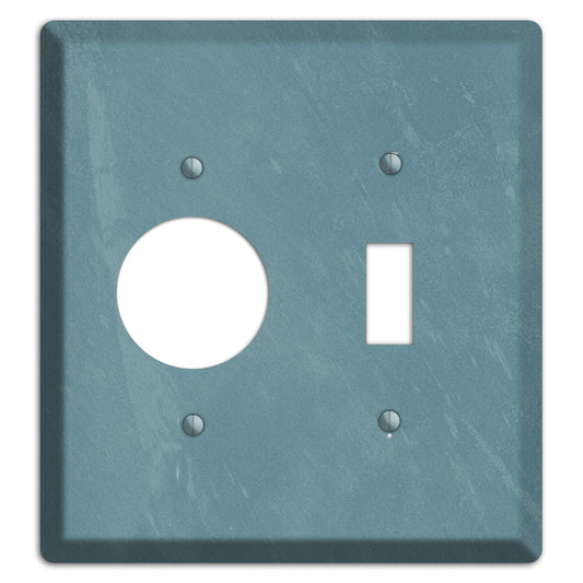 Chalk Teal Receptacle / Toggle Wallplate