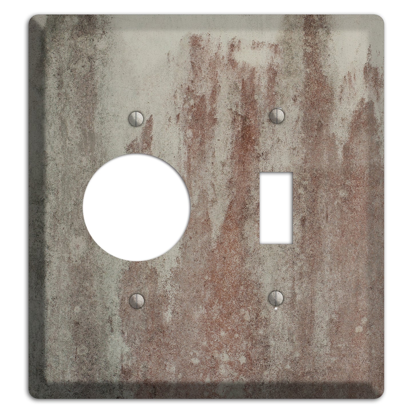 Old Concrete 13 Receptacle / Toggle Wallplate