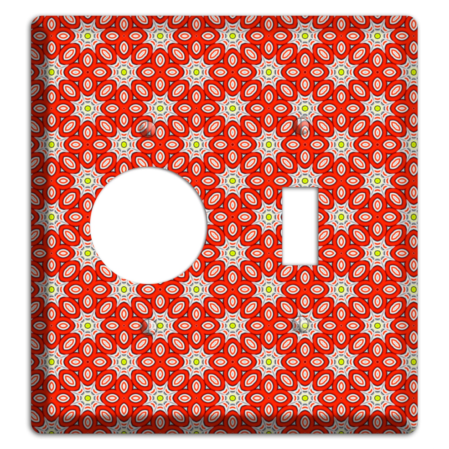 Red Foulard 2 Receptacle / Toggle Wallplate