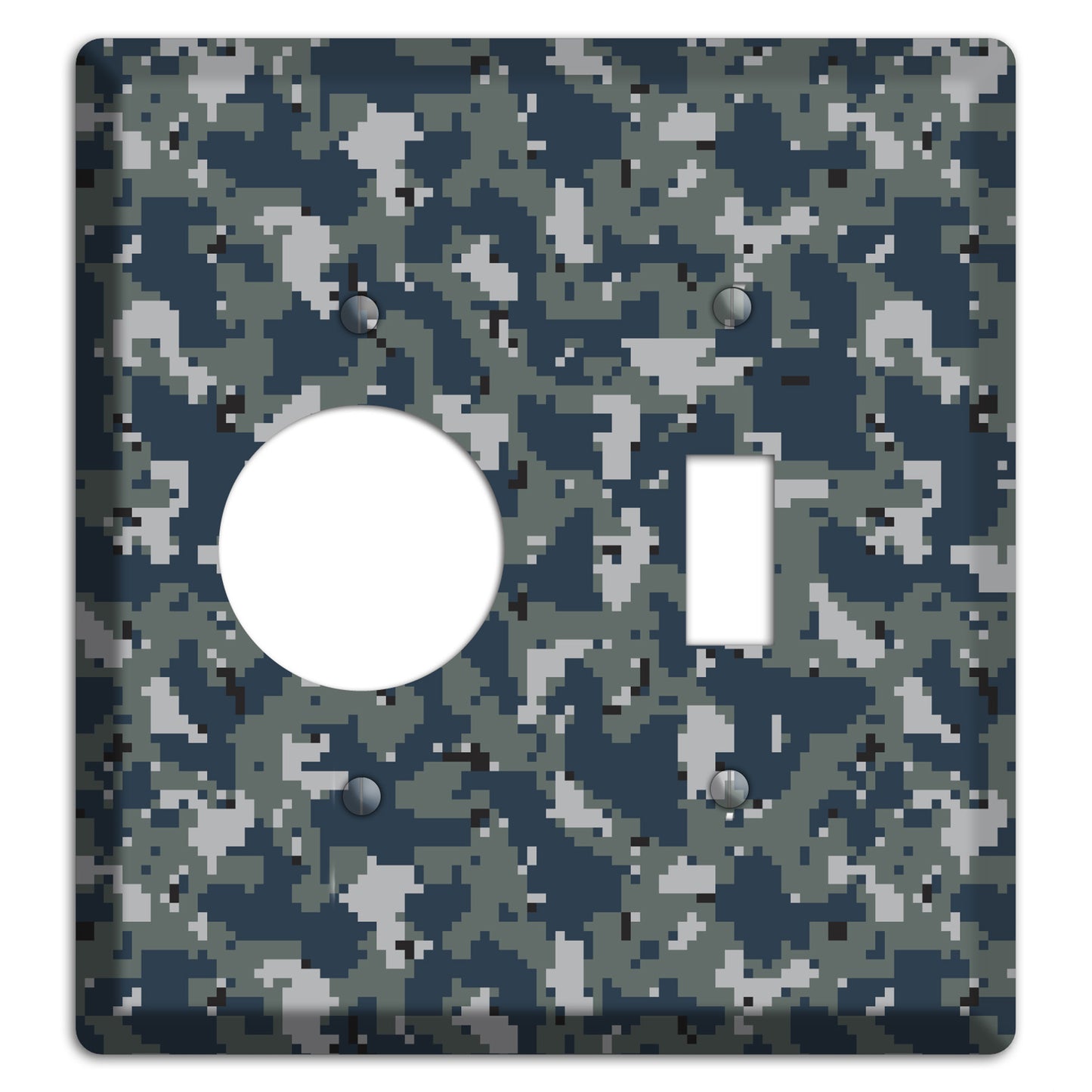 Navy 2007 Camo Receptacle / Toggle Wallplate