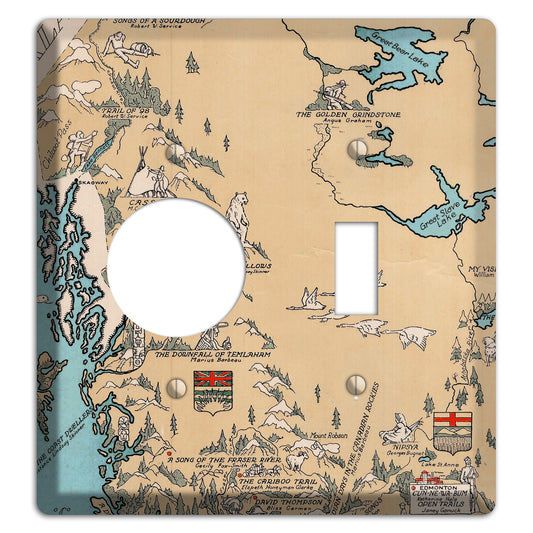 Map of Canada Receptacle / Toggle Wallplate