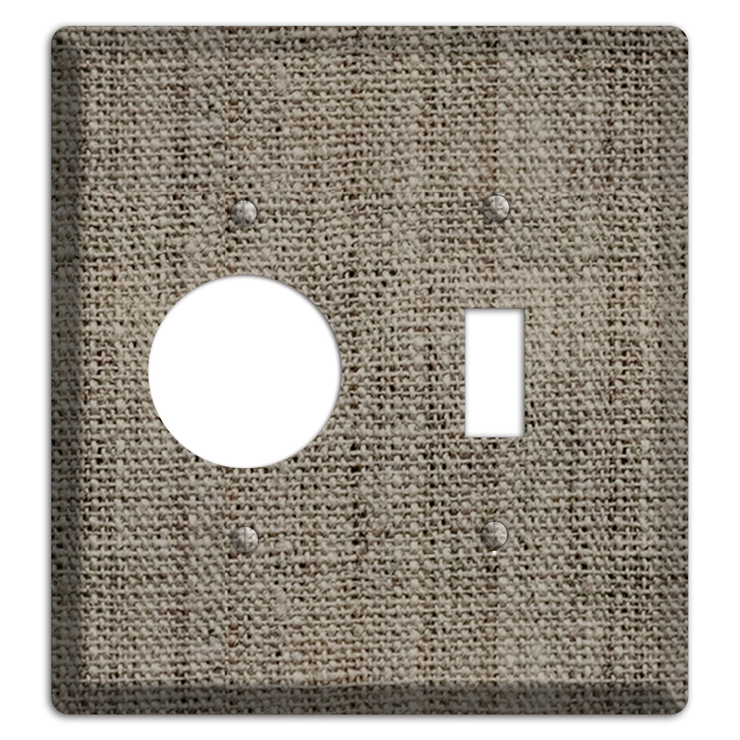 Makara Burlap Receptacle / Toggle Wallplate