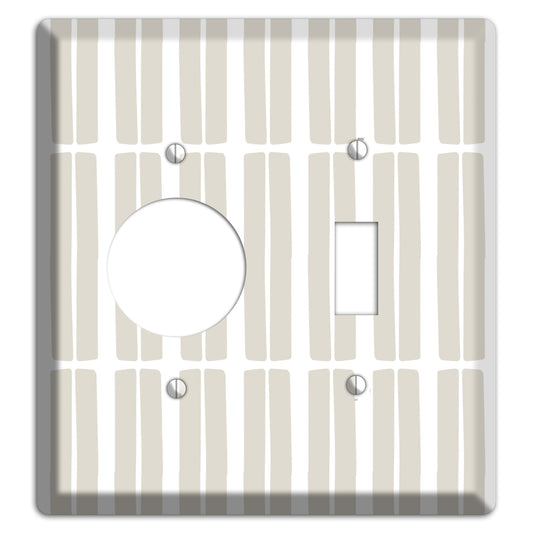 Simple Scandanavian Style FF Receptacle / Toggle Wallplate