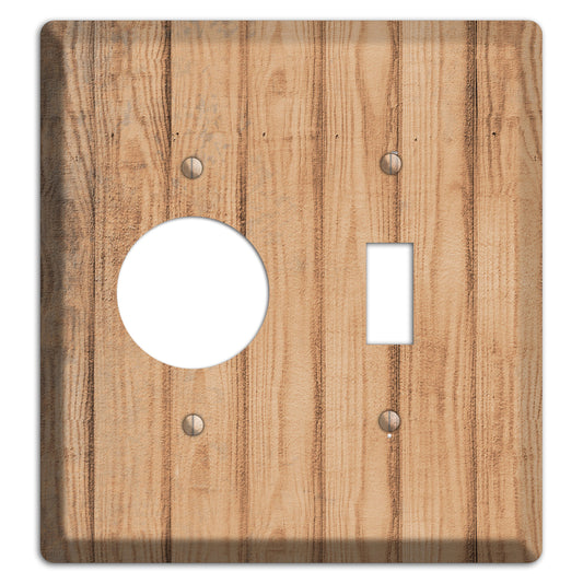 Tan Weathered Wood Receptacle / Toggle Wallplate