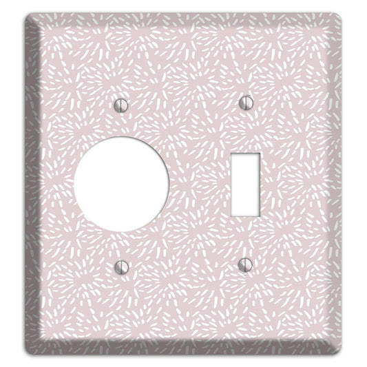 Abstract 8 Receptacle / Toggle Wallplate