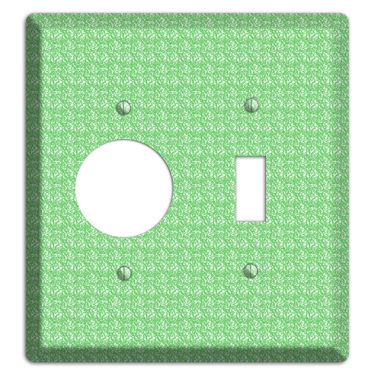 Green Pattern Receptacle / Toggle Wallplate