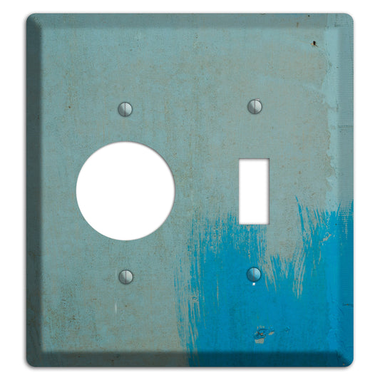 Blue Concrete Receptacle / Toggle Wallplate