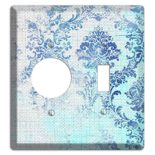 Ice Cold Whimsical Damask Receptacle / Toggle Wallplate