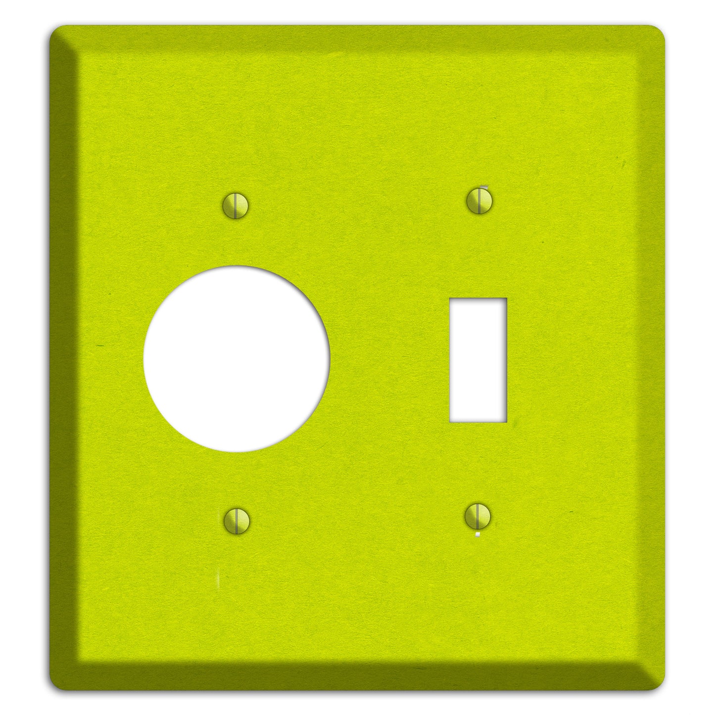 Electric Lime Kraft Receptacle / Toggle Wallplate