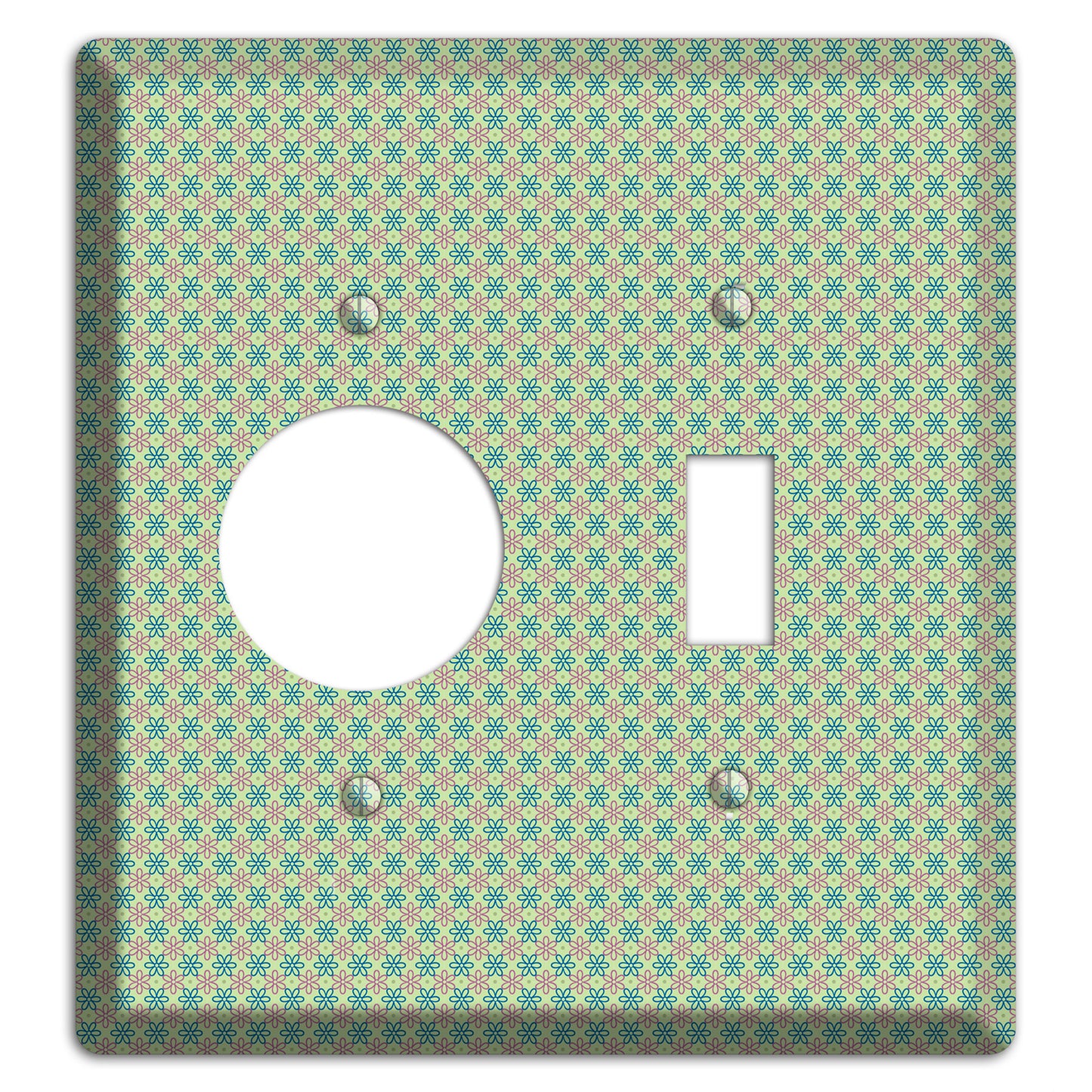 Multi Green Foulard Receptacle / Toggle Wallplate