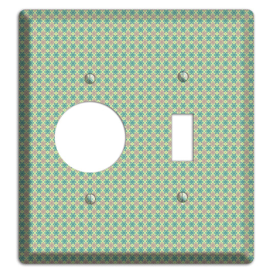 Multi Green Foulard Receptacle / Toggle Wallplate