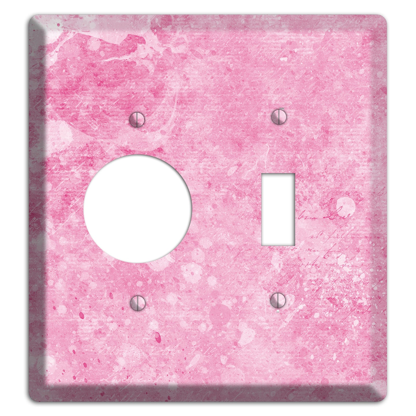 Wewak Pink Texture Receptacle / Toggle Wallplate