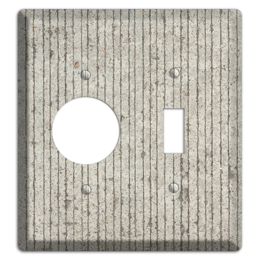 Vertical Concrete Receptacle / Toggle Wallplate