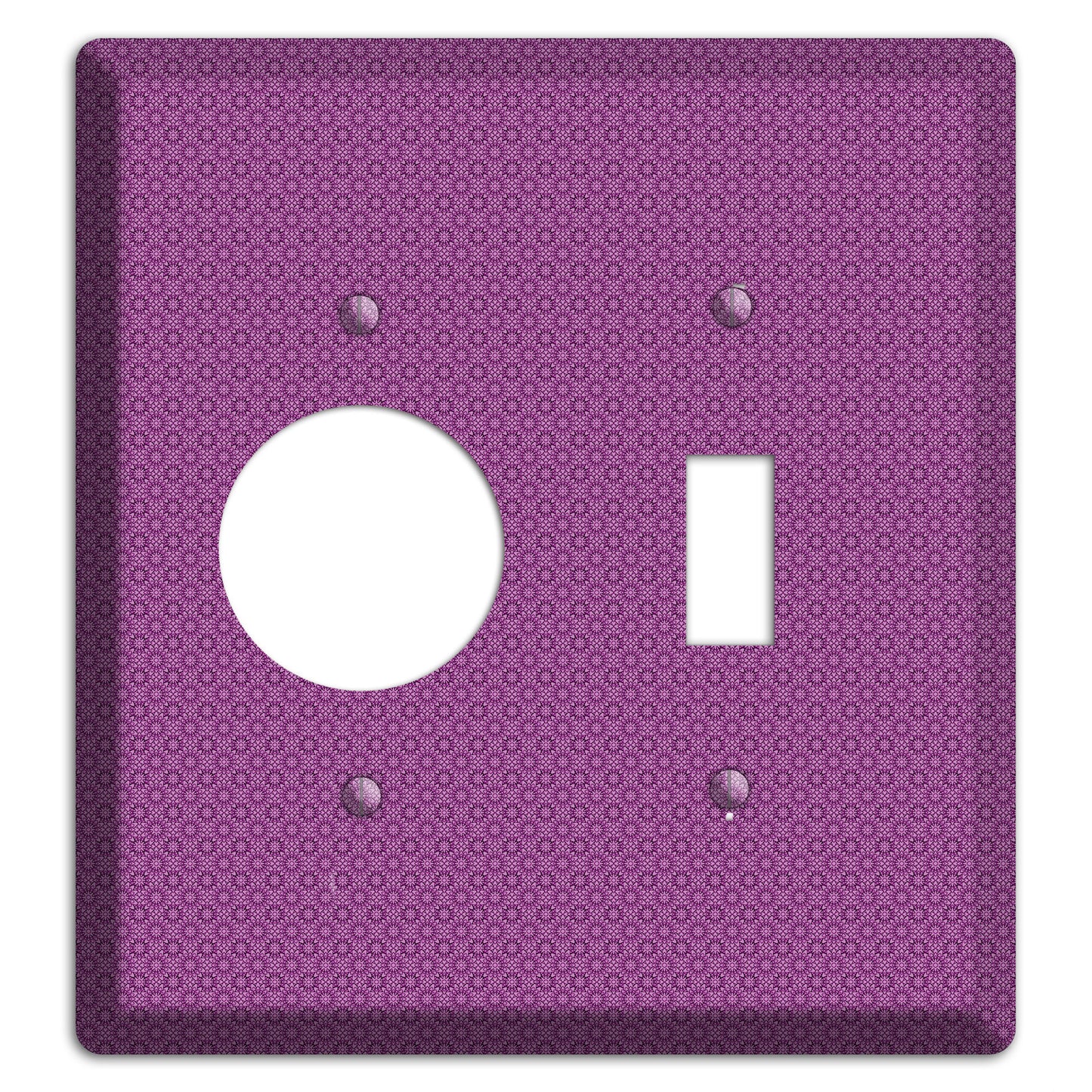 Multi Purple Foulard Receptacle / Toggle Wallplate