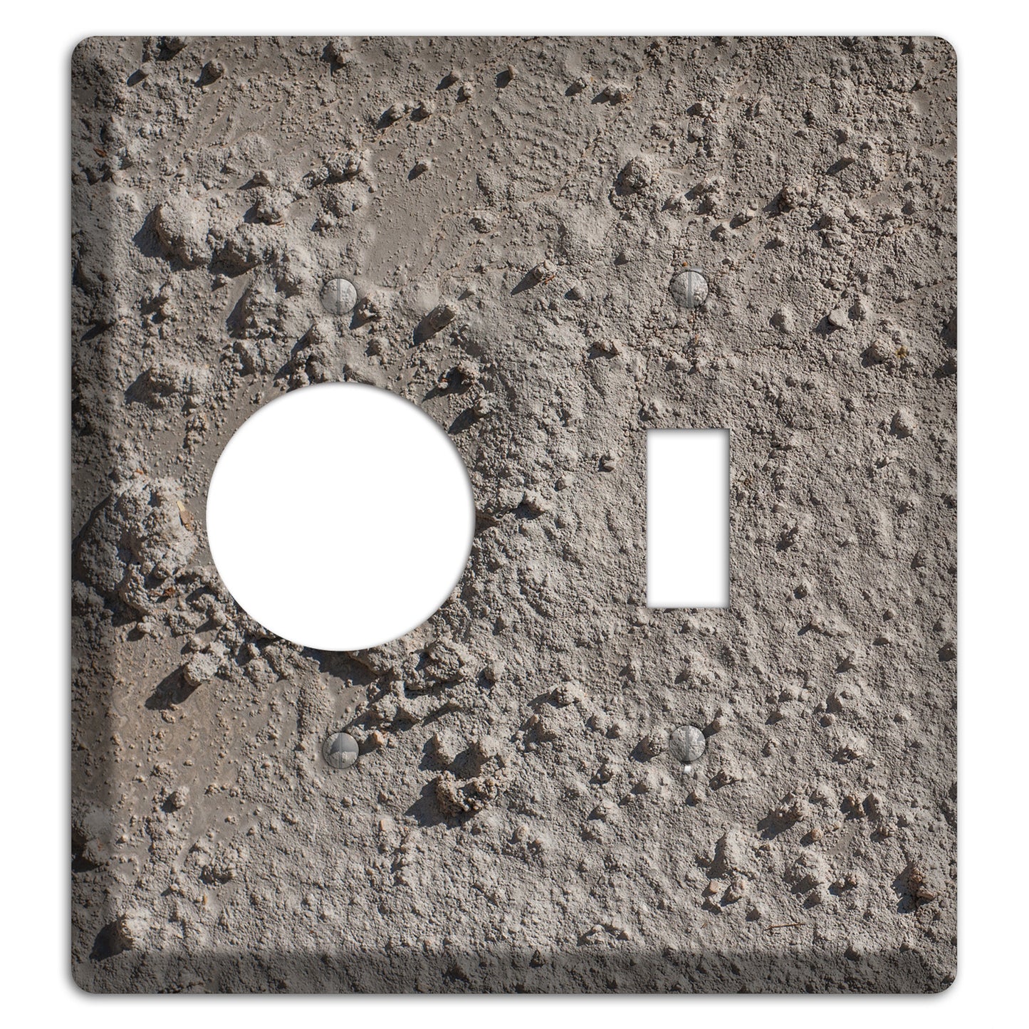 Plaster 2 Receptacle / Toggle Wallplate