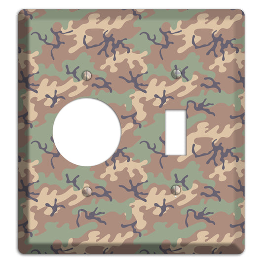 Jungle 1968 Camo Receptacle / Toggle Wallplate