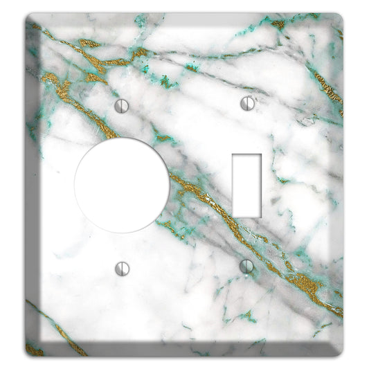 Mantle Marble Receptacle / Toggle Wallplate