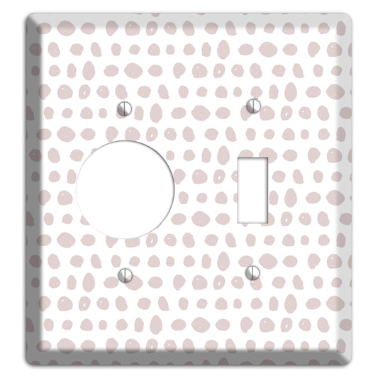 Abstract 5 Receptacle / Toggle Wallplate