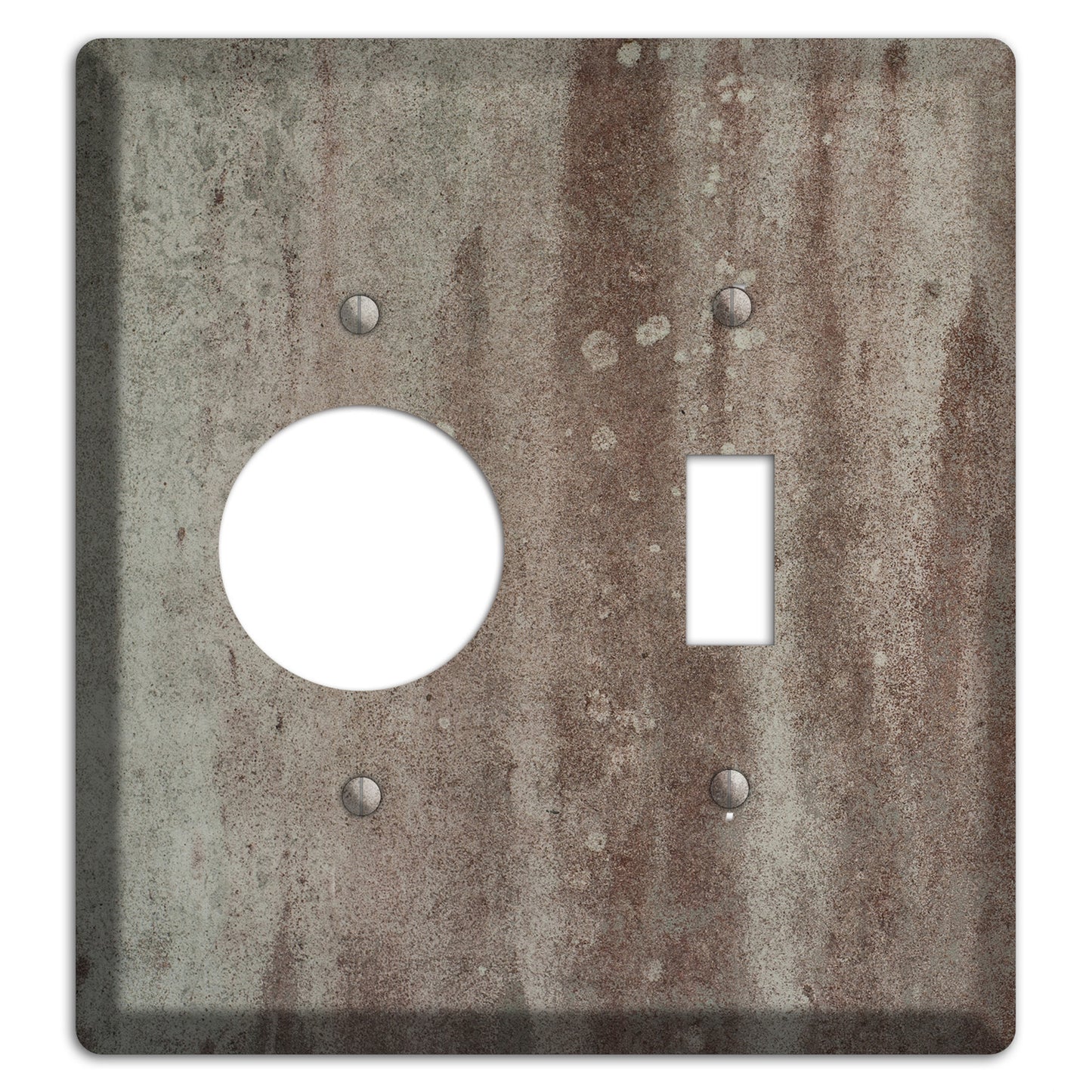 Old Concrete 14 Receptacle / Toggle Wallplate