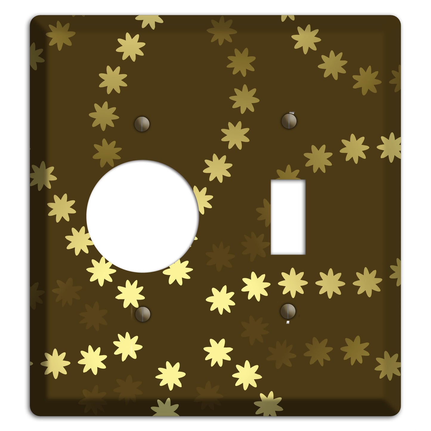 Multi Olive Constellation Receptacle / Toggle Wallplate