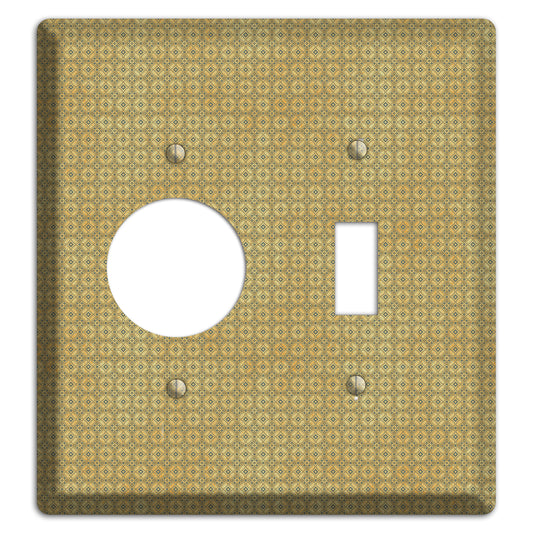 Multi Beige Arabesque Receptacle / Toggle Wallplate