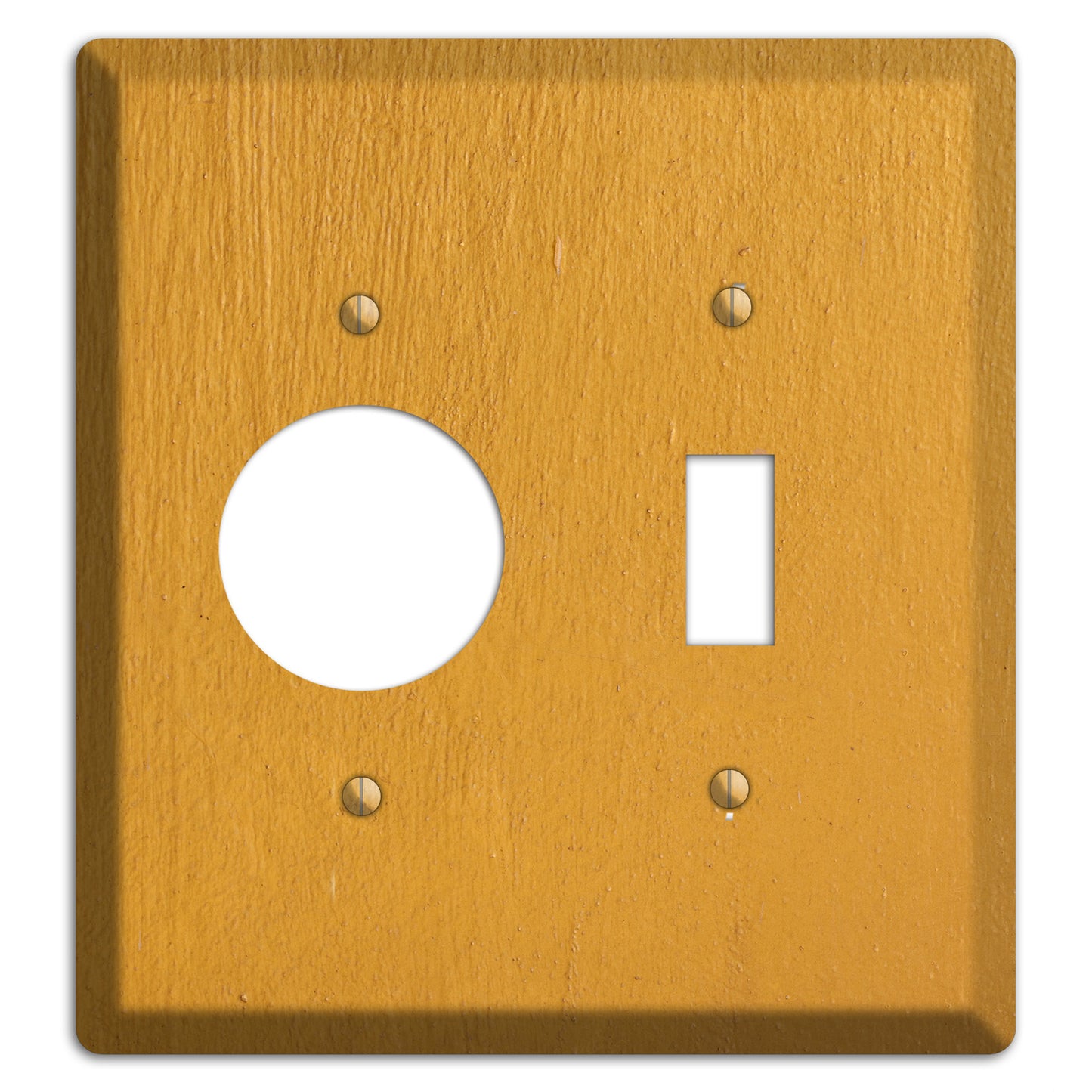 Gold Concrete Receptacle / Toggle Wallplate