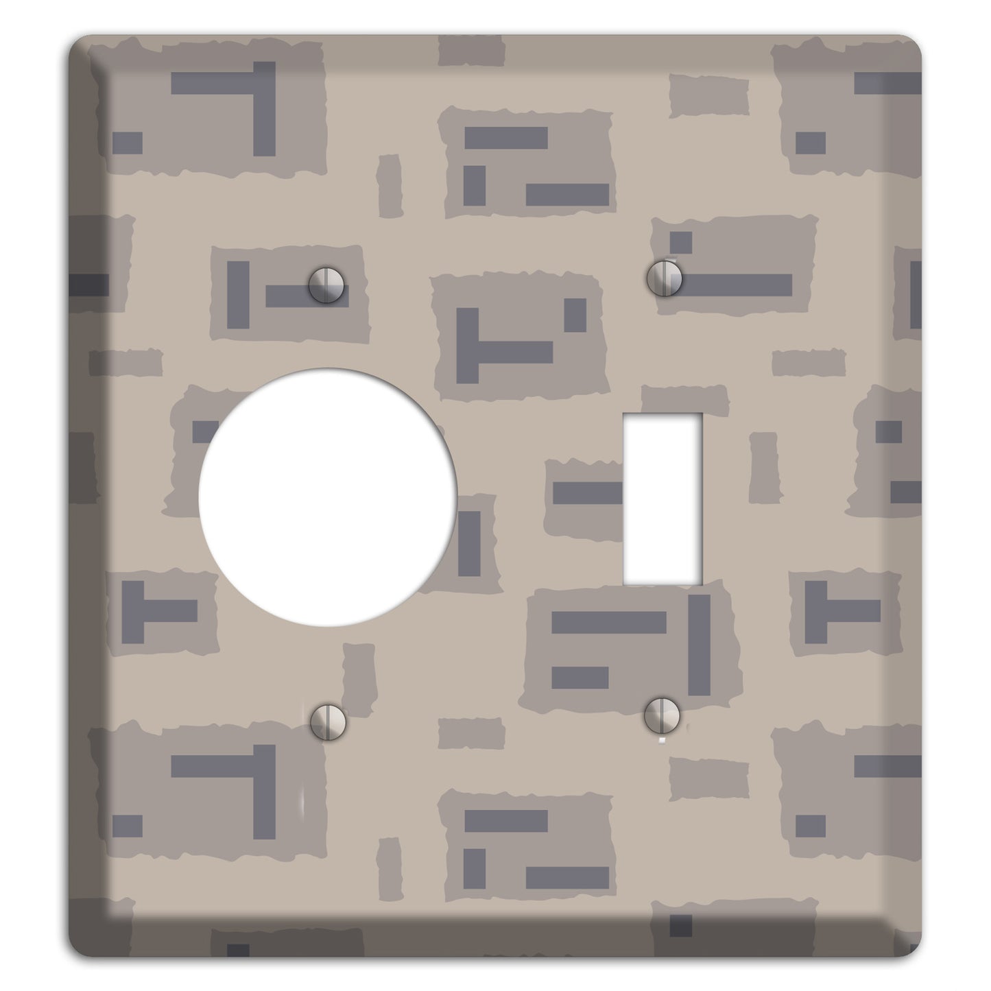 Urban Mout Camo Receptacle / Toggle Wallplate