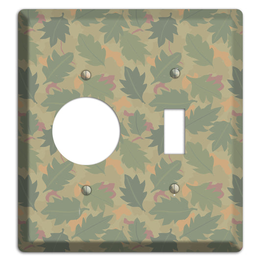 Wine Leaf Camo Receptacle / Toggle Wallplate