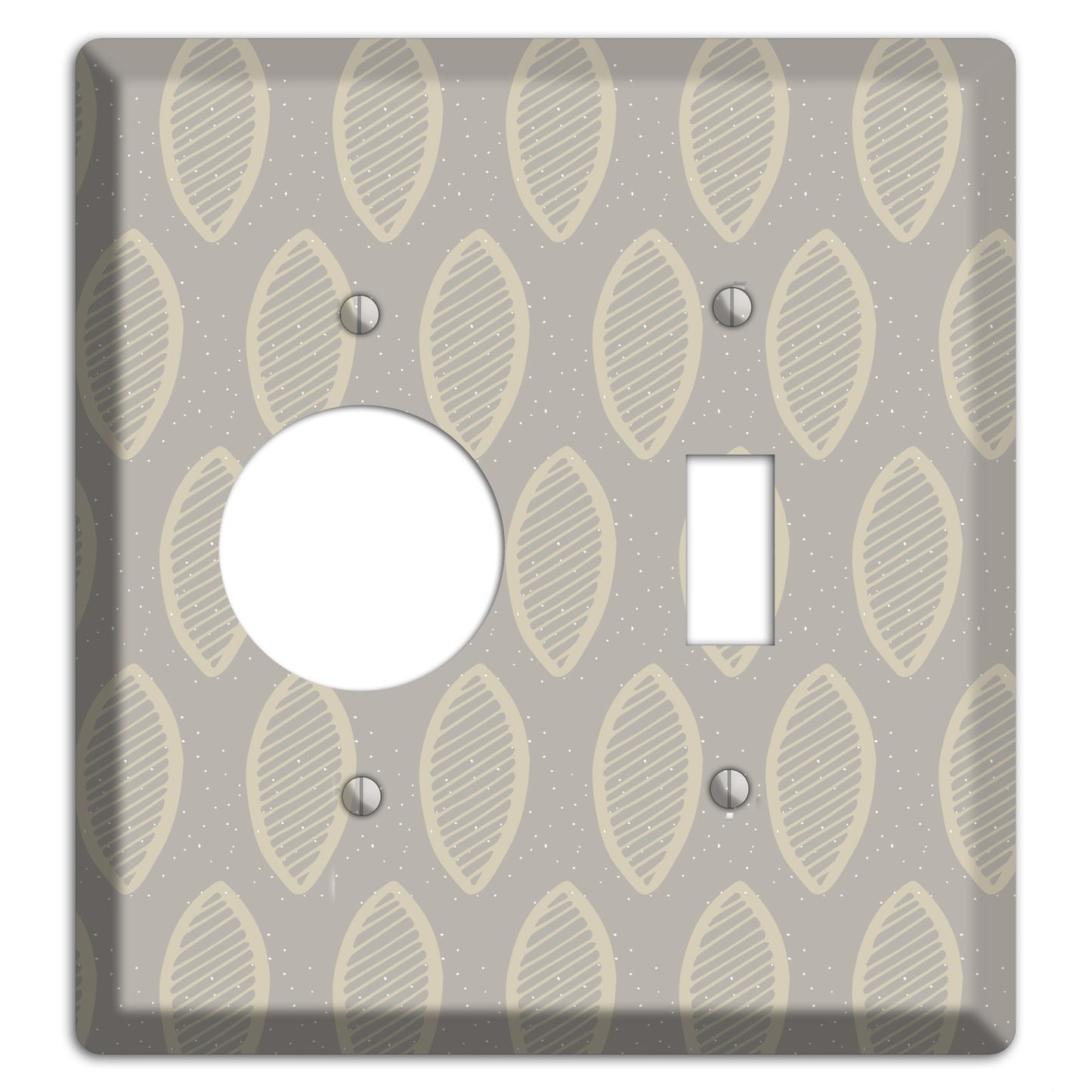 Simple Scandanavian Style W Receptacle / Toggle Wallplate