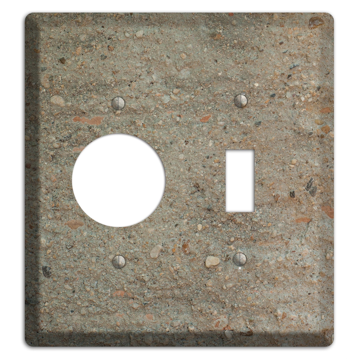 Plaster 1 Receptacle / Toggle Wallplate