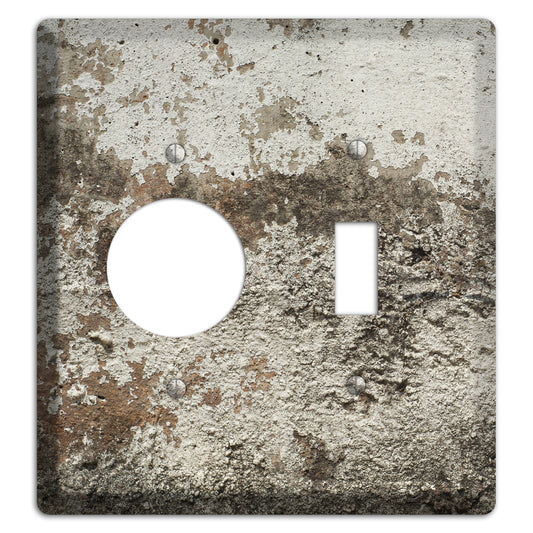 Old Concrete 12 Receptacle / Toggle Wallplate