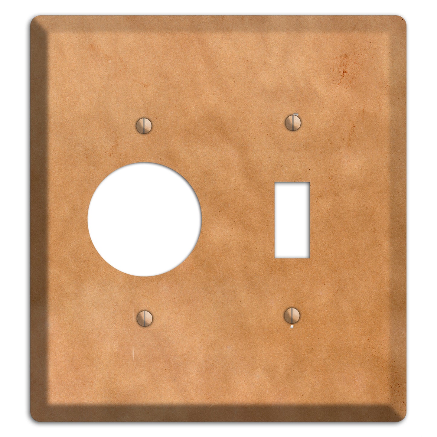 Aged Paper 9 Receptacle / Toggle Wallplate